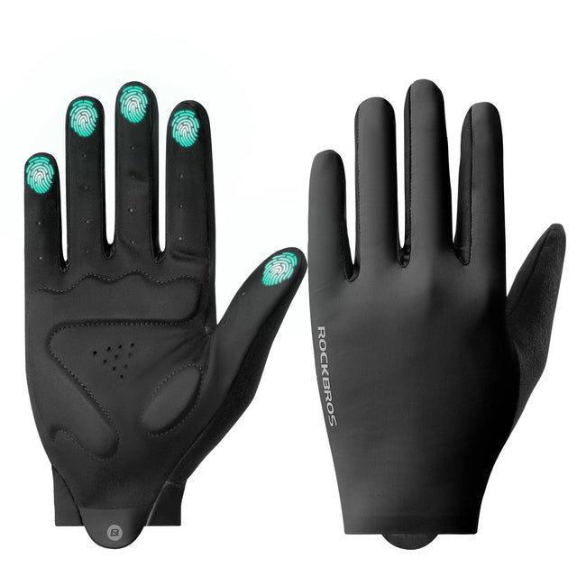 ROCKBROS Fahrradhandschuhe – Rutschfest & stoßabsorbierend, mit SBR‑Polster