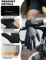 ROCKBROS Fahrradhandschuhe – Rutschfest & stoßabsorbierend, mit SBR‑Polster