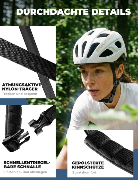 Fahrradhelm 58-62cm – Leichtgewicht 240g & Antibakteriell