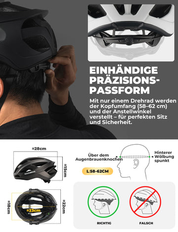 Bicycle Helmet 58-62cm Lightweight 240g Antibacterial – ROCKBROS-DE Bicycle Helmet 58-62cm Lightweight 240g Antibacterial – ROCKBROS-DE