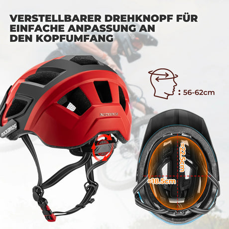 Fahrradhelm Einheitsgröße – Universelle Passform 56‑62 cm