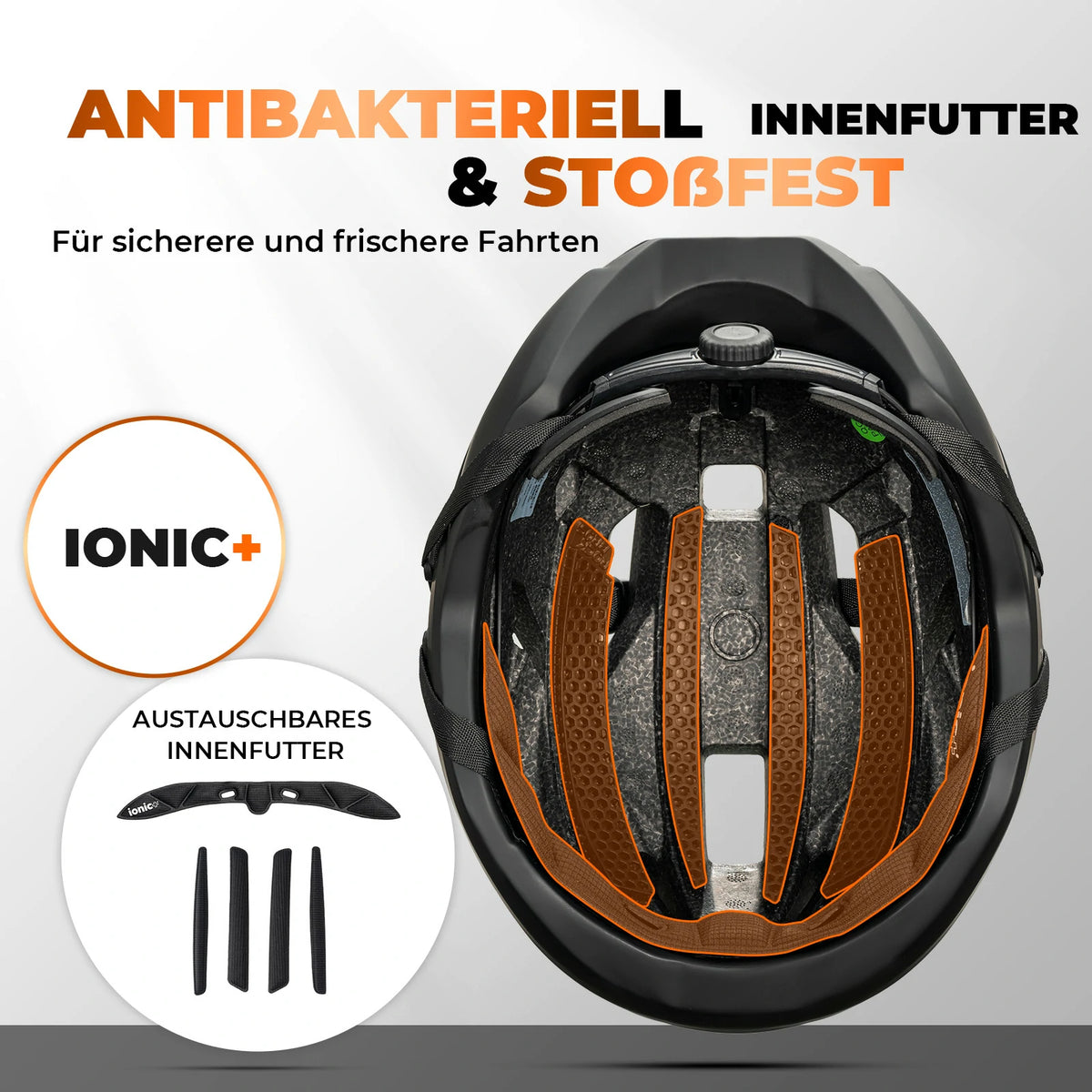 fahrradhelm innenfutter Fahrradhelm mit Magnetverschluss –54-60CM – ROCKBROS-DE