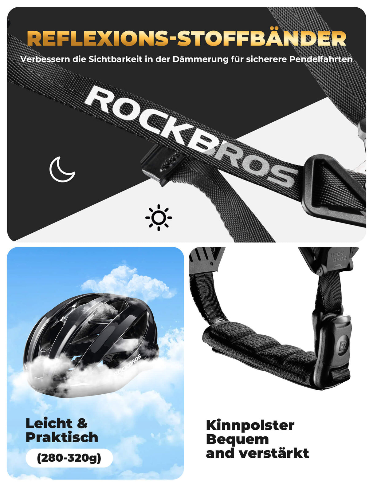 Fahrradhelm mit Verstärkungsrahmen 58-62cm