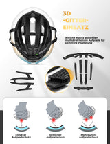 Fahrradhelm mit Verstärkungsrahmen 58-62cm