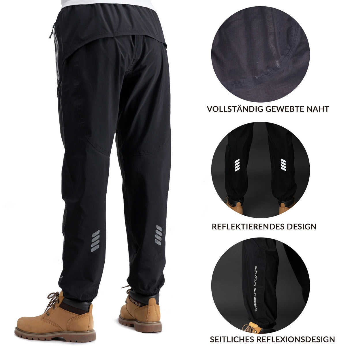 Herren Fahrrad‑Regenhose – Wasserdicht & Outdoor‑tauglich