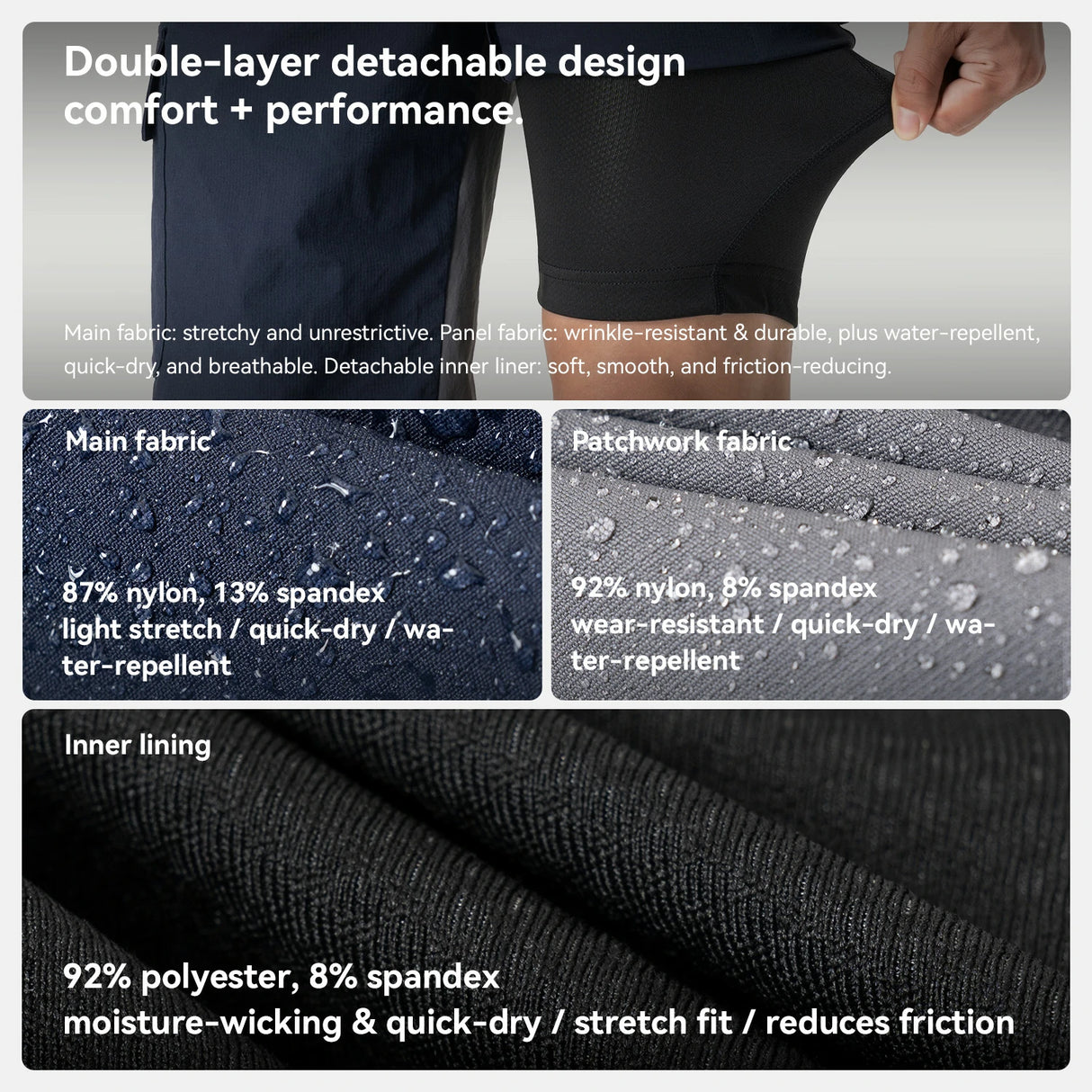 Fahrradhose Herren mit Integriertem Polster