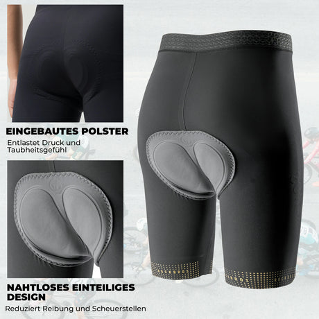 Fahrradhose Kurz Herren – Gepolsterter 3D‑Schnitt