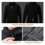 Fahrradjacke Herren Warm – Winddicht, Wasserabweisend & Reflektierend mit Fleece