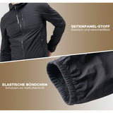 Fahrradjacke Herren Warm – Winddicht, Wasserabweisend & Reflektierend mit Fleece