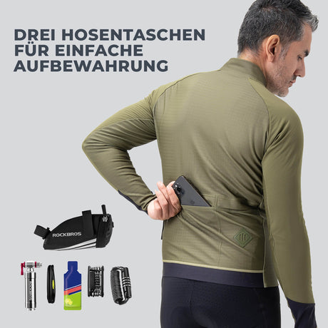 Fahrradjacke mit Reflexelementen – Atmungsaktiv & Praktisch