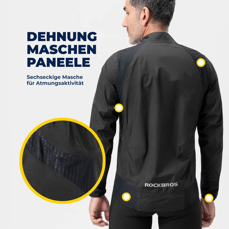 Fahrradjacke wasserdicht atmungsaktiv – Winddicht & Reflektierend Herren