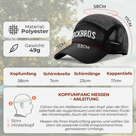 Fahrradkappe – Schnelltrocknend, Outdoor‑Sport‑Caps mit UV‑Schutz