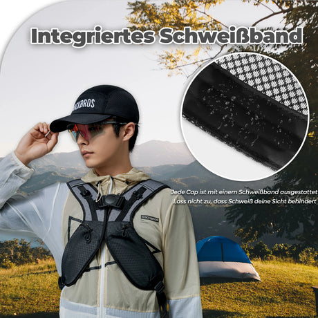 Fahrradkappe – Schnelltrocknend, Outdoor‑Sport‑Caps mit UV‑Schutz