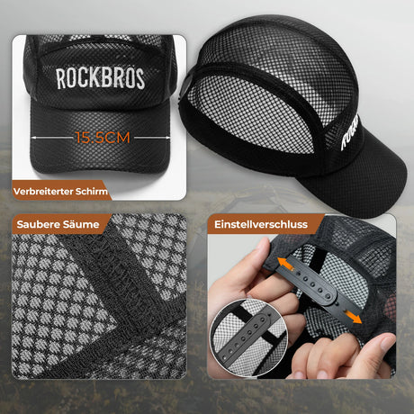 Fahrradkappe – Schnelltrocknend, Outdoor‑Sport‑Caps mit UV‑Schutz
