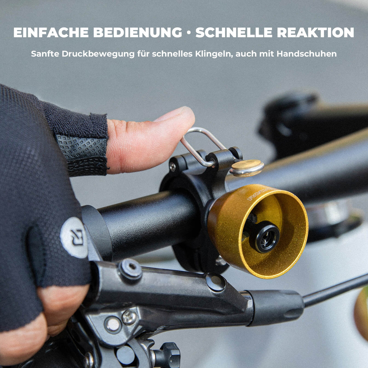 Fahrradklingel Mini 90dB – Kupferlegierung & Universalkompatibel