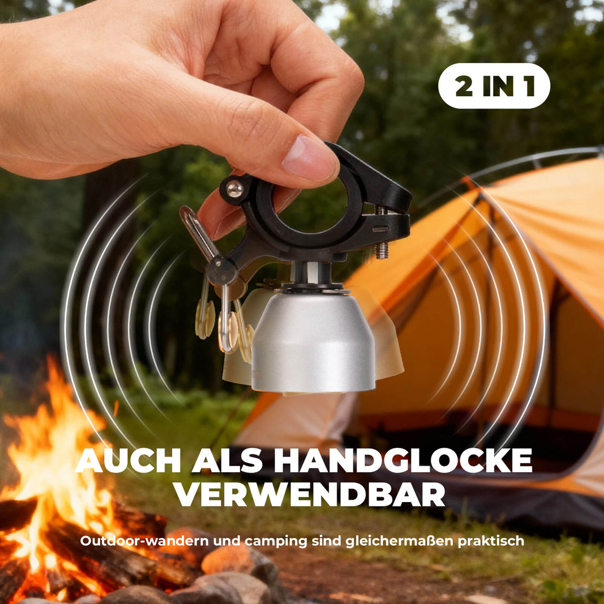 Fahrradklingel Mini 90dB – Kupferlegierung & Universalkompatibel