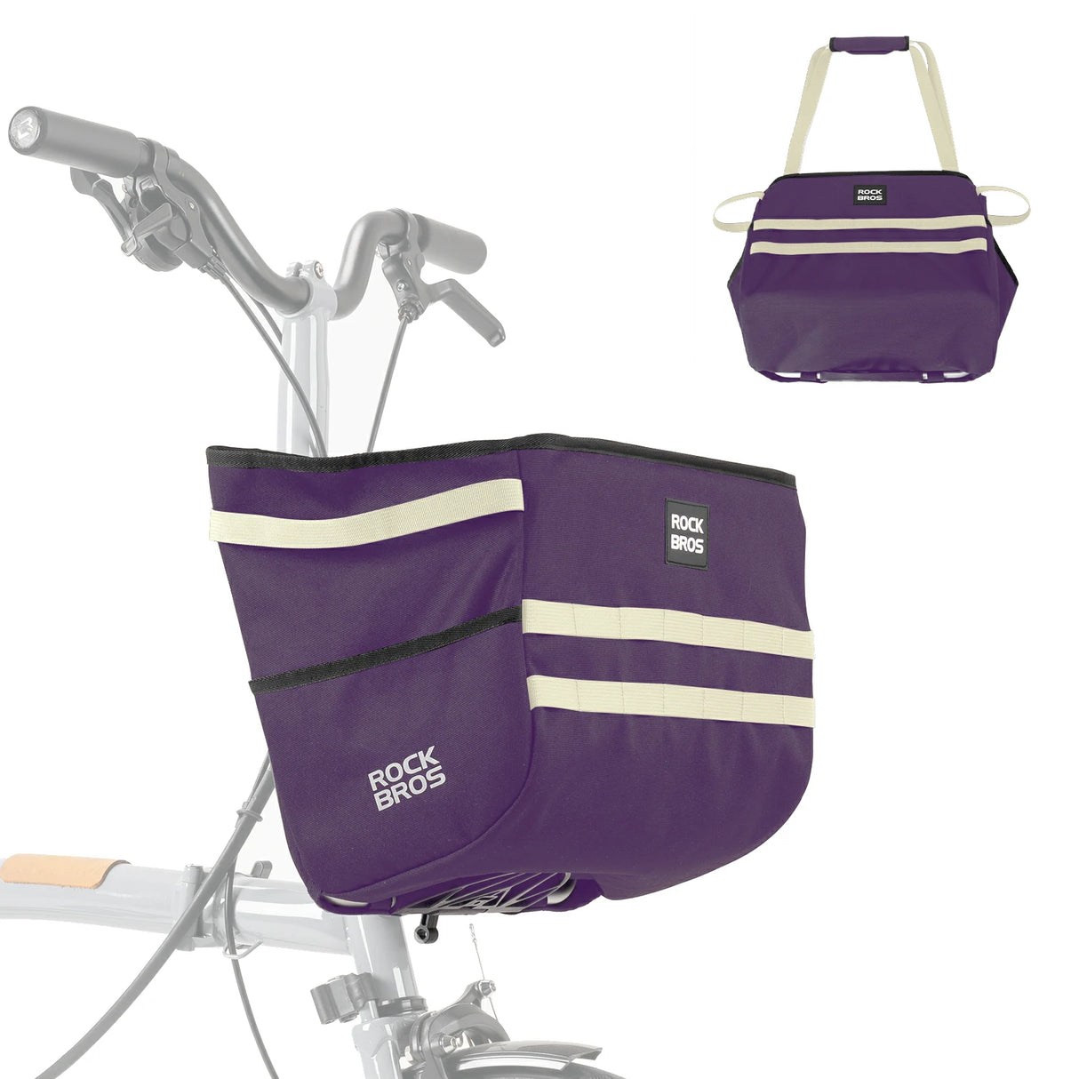 Fahrradlenkertasche für Brompton – 16L Faltrad-Fronttasche (Korbtasche)