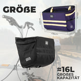 Fahrradlenkertasche für Brompton – 16L Faltrad-Fronttasche (Korbtasche)