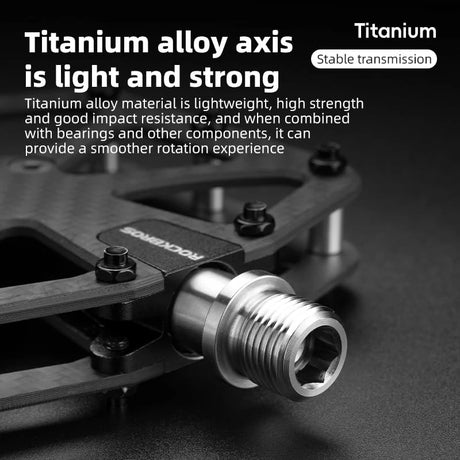 Fahrradpedale aus Carbon Ultralight und rutschfest mit 3 Abgedichtete