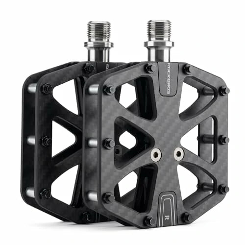 Fahrradpedale aus Carbon Ultralight und rutschfest mit 3 Abgedichtete –  ROCKBROS-DE