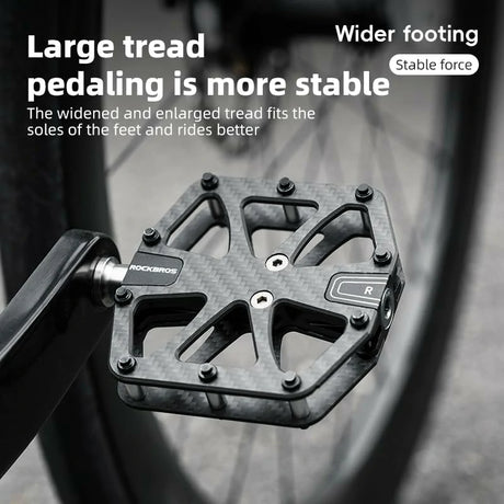 Fahrradpedale aus Carbon Ultralight und rutschfest mit 3 Abgedichtete