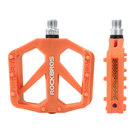 Fahrradpedale – Nylon‑Plattformpedale mit Reflektoren