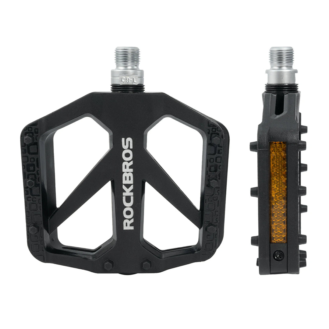 Fahrradpedale aus Nylon mit Reflektoren, rutschfeste Leichte Breite Pl – ROCKBROS-DE
