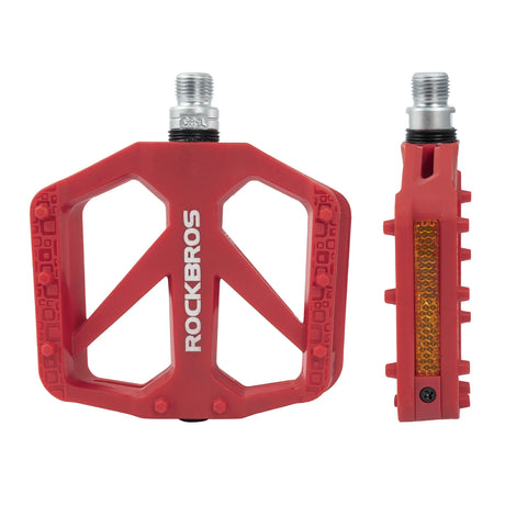 Fahrradpedale – Nylon‑Plattformpedale mit Reflektoren