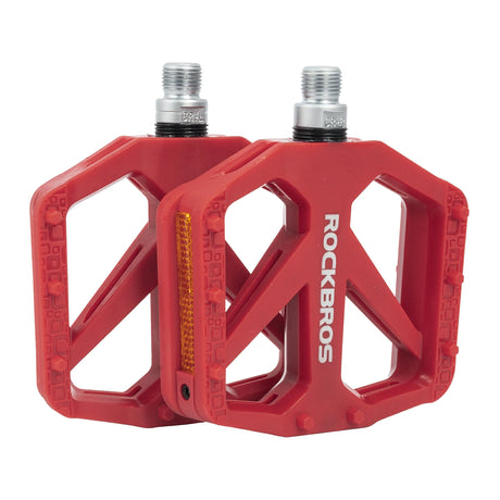 Fahrradpedale – Nylon‑Plattformpedale mit Reflektoren