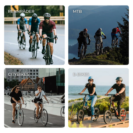 Fahrradpedale rutschfest – Aluminium Plattformpedale mit Reflektoren & Anti-Rutsch-Pins