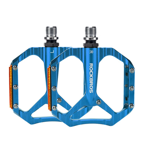 Fahrradpedale rutschfest – Aluminium Plattformpedale mit Reflektoren & Anti-Rutsch-Pins