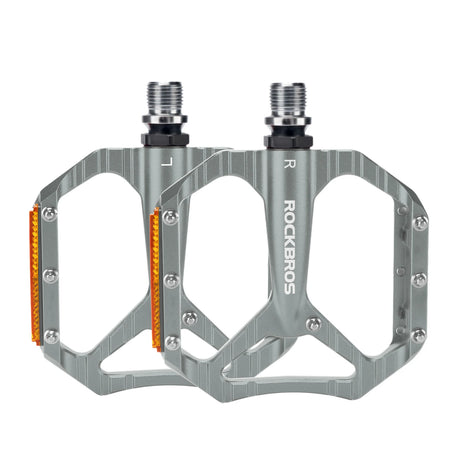 Fahrradpedale rutschfest – Aluminium Plattformpedale mit Reflektoren & Anti-Rutsch-Pins