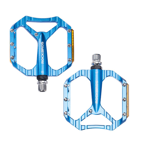 Fahrradpedale rutschfest – Aluminium Plattformpedale mit Reflektoren & Anti-Rutsch-Pins