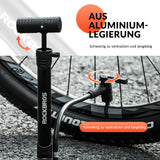 Fahrradpumpe 120 PSI – Tragbar mit Manometer & drehbarem Griff