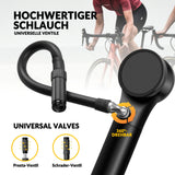 Fahrradpumpe Hochdruck – 320 PSI, presta/schrader, elektronische Druckanzeige