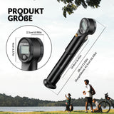 Fahrradpumpe Hochdruck – 320 PSI, presta/schrader, elektronische Druckanzeige