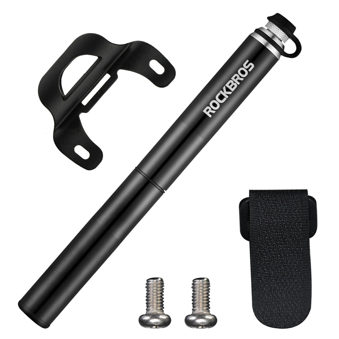 Fahrradpumpe Minipumpe Tragbar Hochdruck 160 PSI Luftpumpe mit Manomet – ROCKBROS-DE