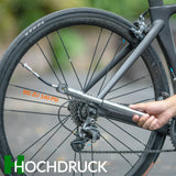 Fahrrad-Minipumpe – Tragbar & Hochdruck (160 PSI) mit Manometer