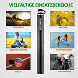 Fahrrad-Minipumpe – Tragbar & Hochdruck (160 PSI) mit Manometer