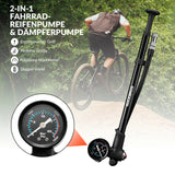 Fahrrad‑Gabel‑ & Dämpfer‑Hochdruckpumpe – 300 PSI