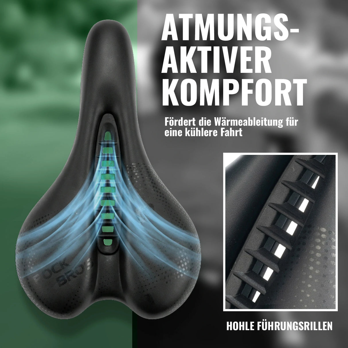 Fahrradsattel für Herren & Damen – Druckentlastend, ergonomisch mit Aussparung