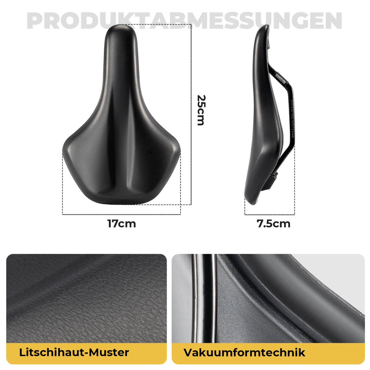 fahrradsattel 17cm Ergonomisch, Komfortabel Atmungsaktiv – ROCKBROS-DE Category:E Bike City_Winora System luggage carrier  MIK Schmuckfach Schrank Schublade Organizer Härtegrad:H4 (100kg+)
