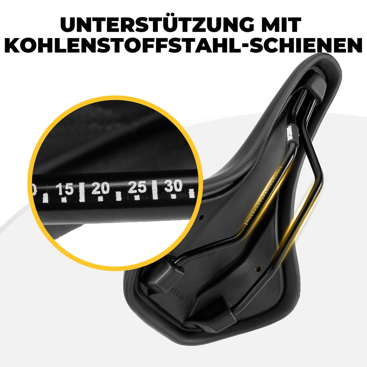 Fahrradsattel Ergonomisch, Komfortabel & Atmungsaktiv, Hochdichter PU-Schaum