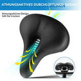Fahrradsattel mit 5 cm Memory‑Foam – Atmungsaktiv, wasserdicht & 3 Typen