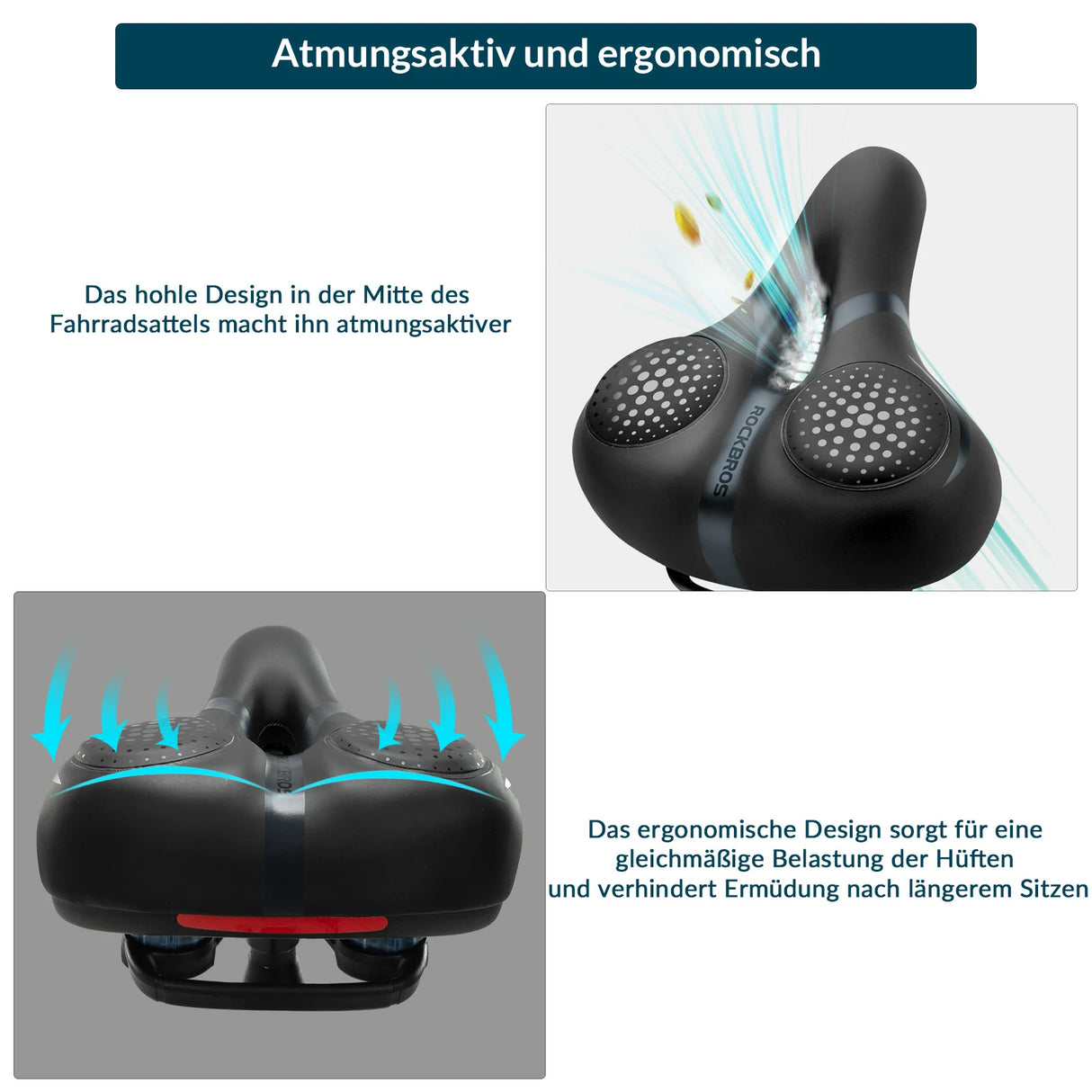 Fahrradsattel – Mit Memory‑Foam, bequem & druckentlastend