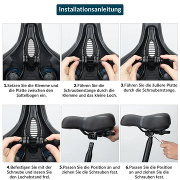 Fahrradsattel mit Memory-Foam, Bequem & Druckentlastend – ROCKBROS-DE