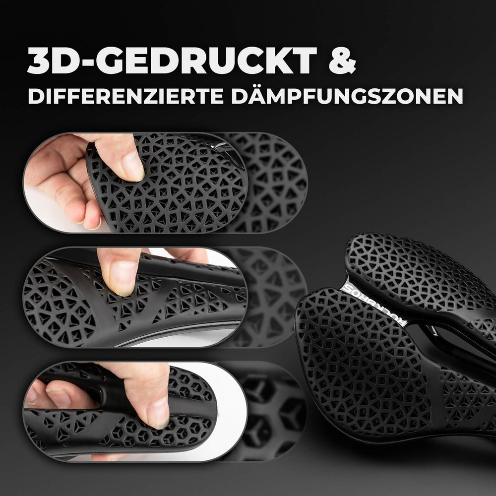 Fahrradsattel Wasserdicht Ergonomischer  für MTB, Gravel, E-Bikes