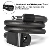 Fahrradschloss 110 cm/14,27 mm – Kabelschloss mit 2 Schlüsseln