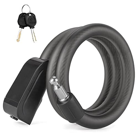 Fahrradschloss 110 cm/14,27 mm – Kabelschloss mit 2 Schlüsseln