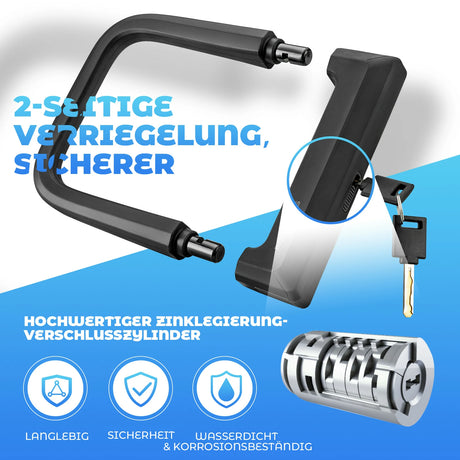 Fahrradschloss – Hohe Sicherheit 14 mm Bügelschloss